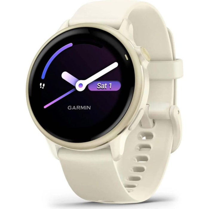GARMIN Vivoactive 6 GPS bone lunar/gold laikrodis