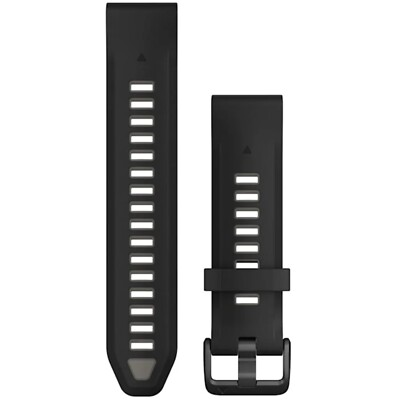 GARMIN Quickfit 20mm Silicone black/pebble grey watch band