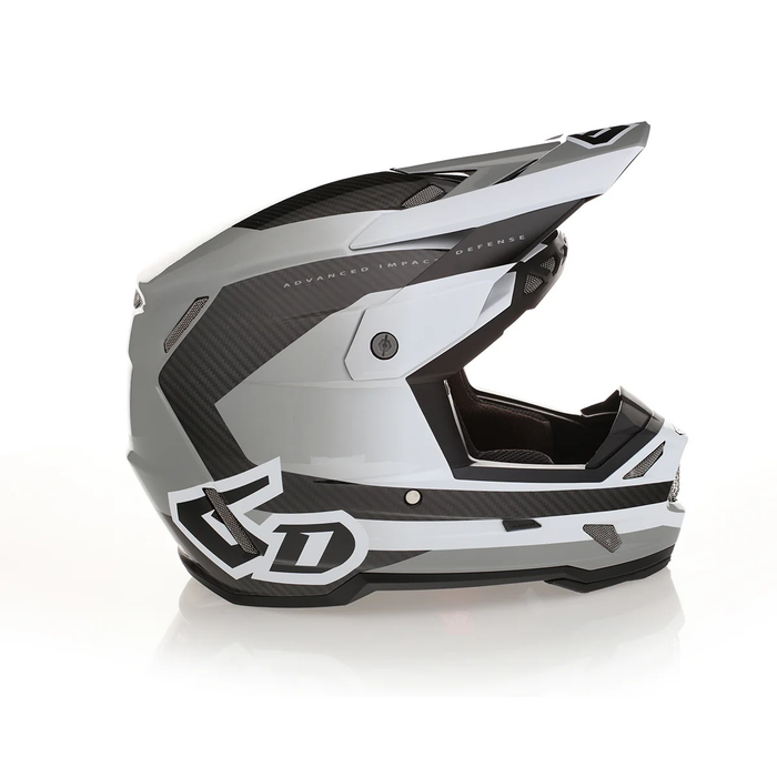 6D ATR-3 Pure FIM blank hvid/grå hjelm