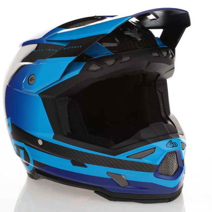 6D ATR-3 Pure FIM Gloss dybblå hjelm