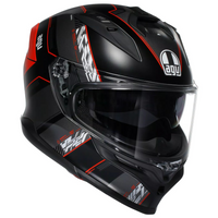 AGV K7 Kyber mattmust/punane kiiver