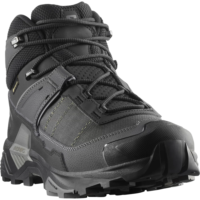 SALOMON batai X Ultra 5 Mid Wide GTX juodi/asfalto/akmens pilka