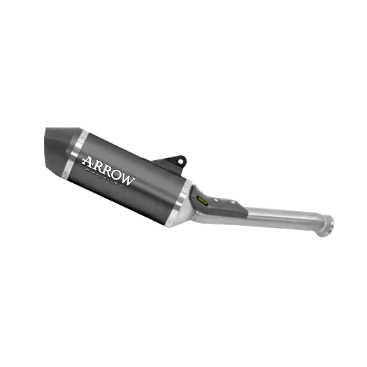 ARROW Schalldämpfer 901/790/890 '22-'26 Alu dunkel mit Carbon-Endkappe