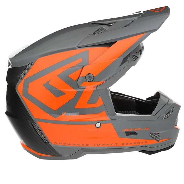 Casque 6D ATR-3 Hex FIM orange néon