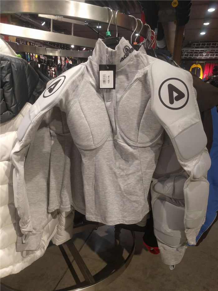 T-shirt de ski SKI Acerbis Magila Slalom Donna Women gris
