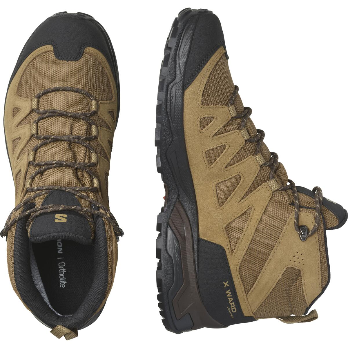 salomon-apavi-x-ward-leather-mid-gtx-brown-black