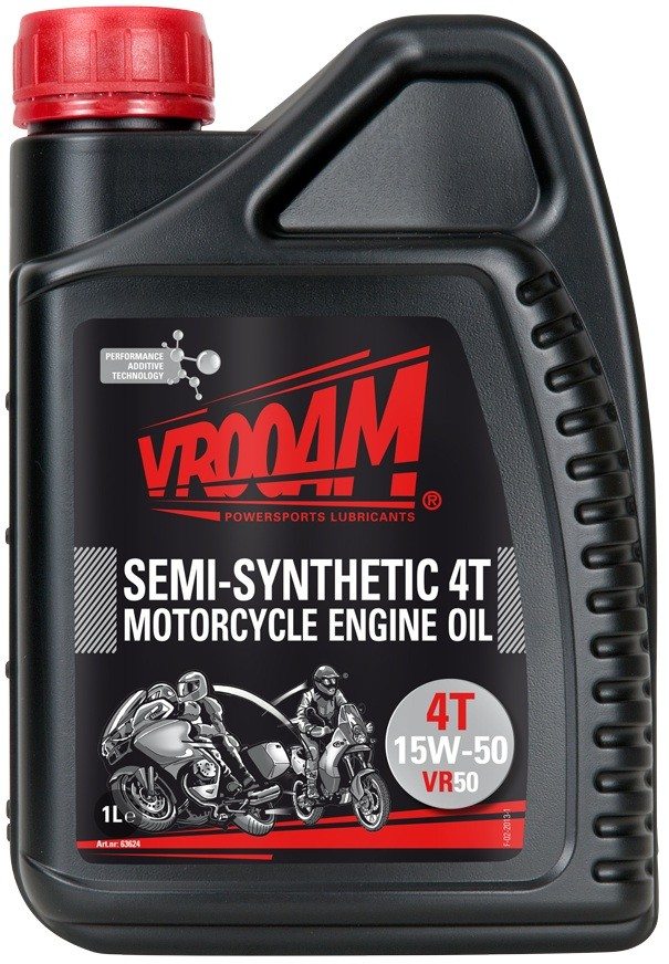 VROOAM 4T VR50 Semi-syntetisk 15W-50 4L olie