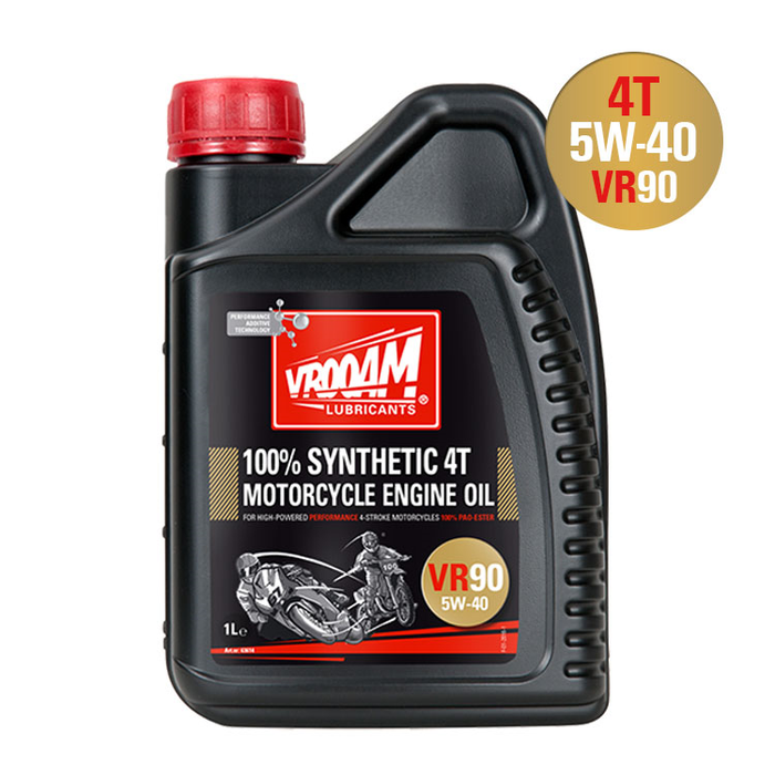 VROOAM olie 4T VR90 100% Syntetisk 5W-40 4L