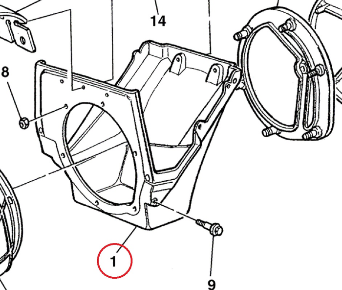 Scatola filtro in plastica HUSQVARNA