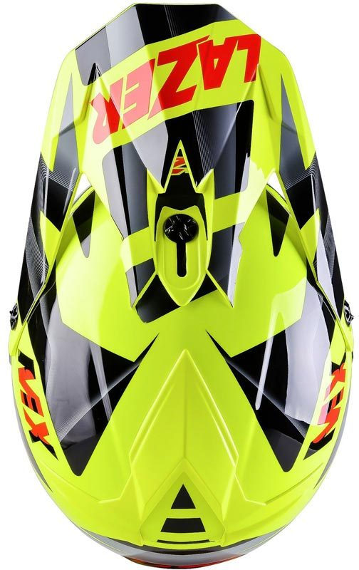 LAZER helmet peak MX8 PG Geopop yellow/black/red