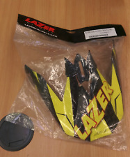 LAZER helmet peak MX8 Geotech PC carbon/yellow fluo/red