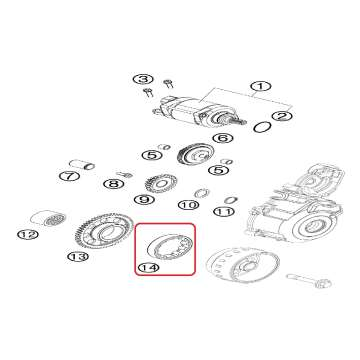 Łożysko jednokierunkowe Bendix HUSABERG FE 250/350 '13