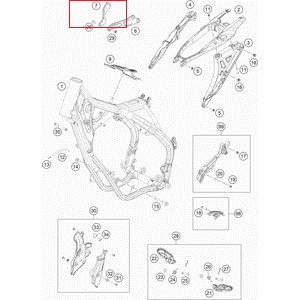 Supporto motore superiore RH HUSQVARNA TC 125 '16-'18