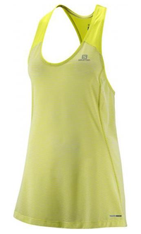 Débardeur SALOMON Elevate Tank Tunic W jaune fluo
