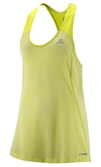 SALOMON ærmeløs T-shirt Elevate Tank Tunic W fluo gul