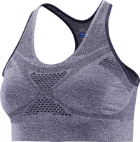 SALOMON sports-bh Medium Impact Bra W grå