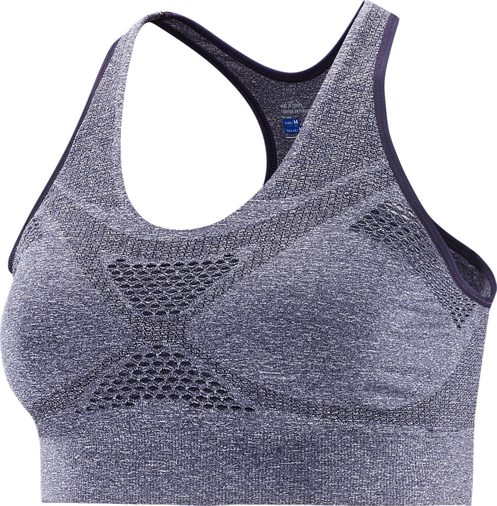 SALOMON sports-bh Medium Impact Bra W grå