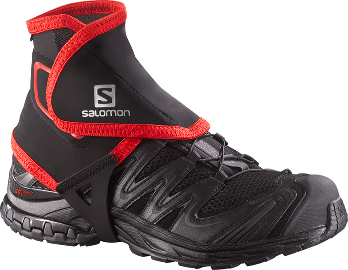 Guêtres hautes Trail SALOMON noires/rouges