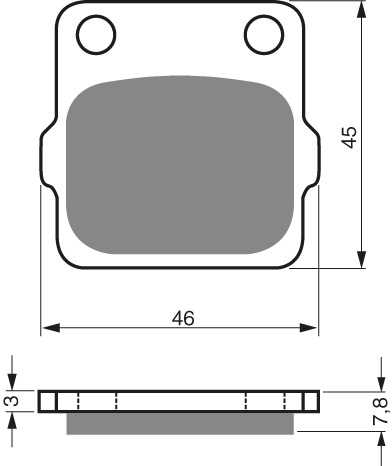 GOLDFREN Bremsbeläge für CR/KX/YZ 85