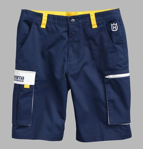 Shorts HUSQVARNA Team bleu/jaune/blanc