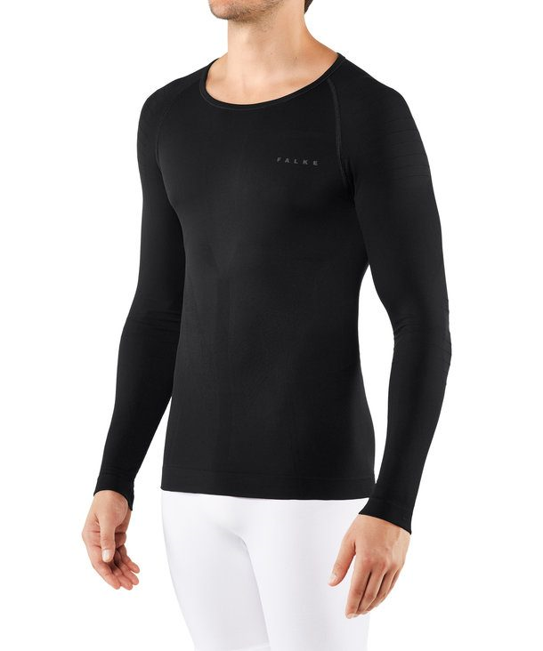 FALKE maillot thermique manches longues Chaud noir