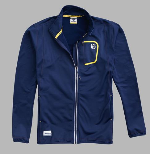 HUSQVARNA jacket Basic Logo Zip blue/yellow