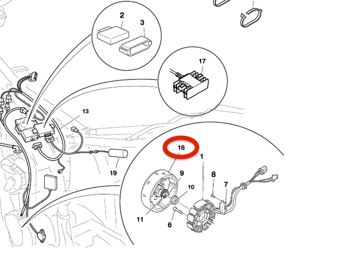 HUSQVARNA magnetinė uždegimo sistema TC 250 '11-12