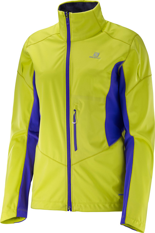 Kurtka do narciarstwa biegowego SALOMON Lightning Softshell żółto-fioletowa W