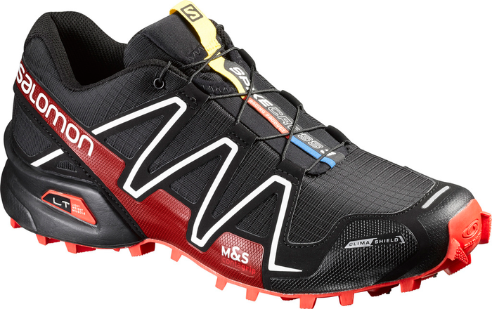 SALOMON sko Spikecross 3 CS sort/rød