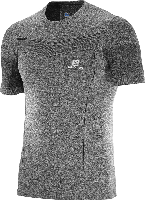 SALOMON Shirt SS Pulse Seamless Tee grau