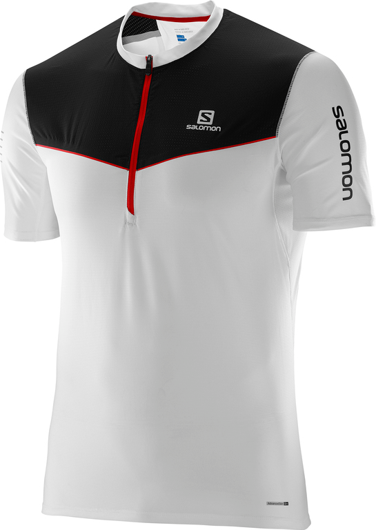 SALOMON Shirt SS Fast Wing HZ Tee weiß/schwarz