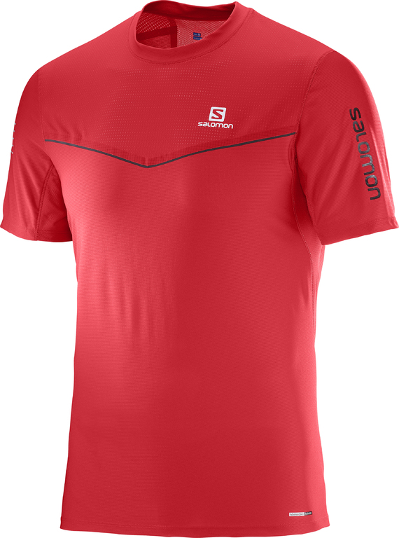 SALOMON t-shirt SS Fast Wing Tee rød