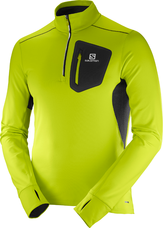 SALOMON jakke Trail Runner Warm Mid grøn