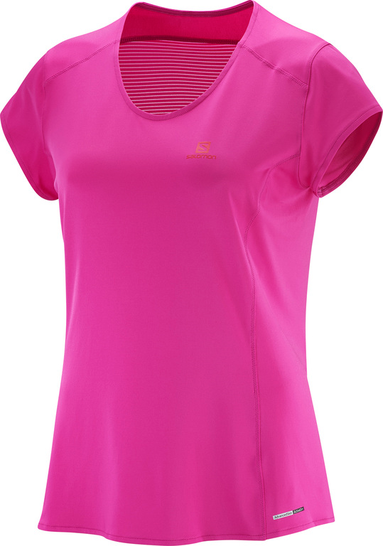 SALOMON T-shirt SS Comet Plus Tee W pink