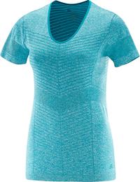 SALOMON shirt SS Elevate Seamless Tee W blauw