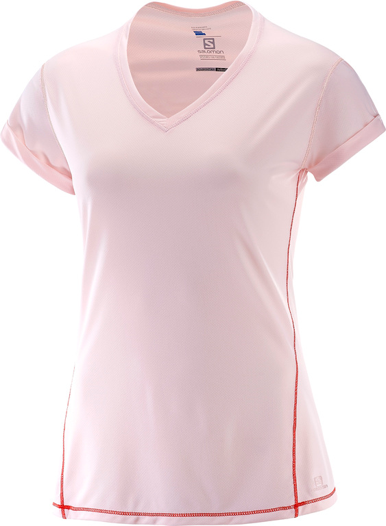SALOMON T-shirt SS Elevate Flow Tee W pink