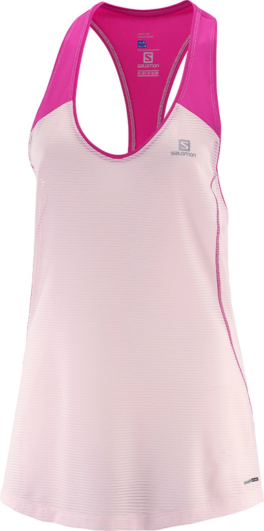 SALOMON ærmeløs skjorte Elevate Tank Tunic W beige/lyserød