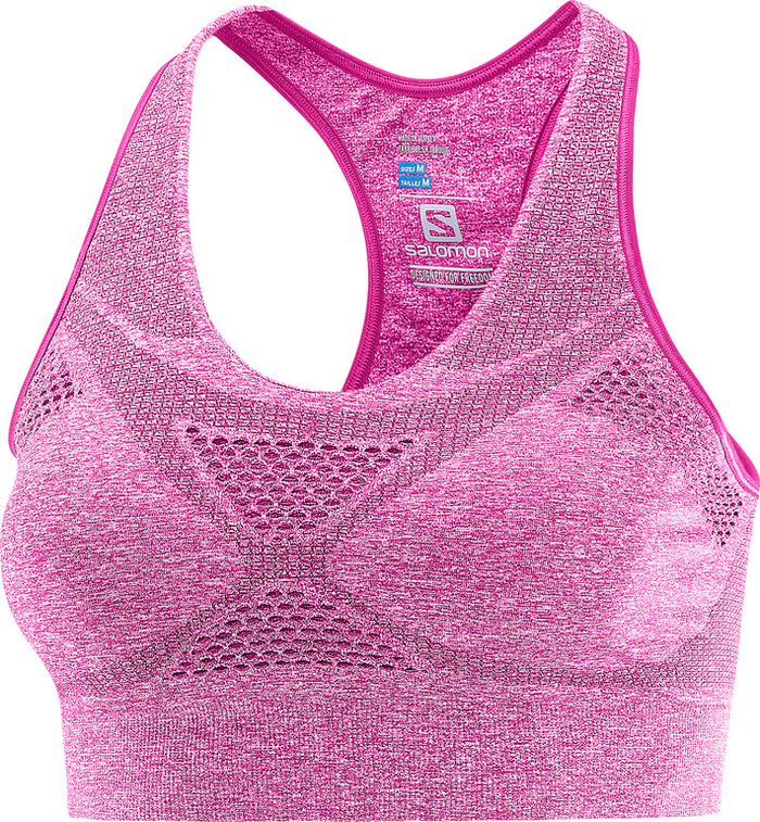 SALOMON sports-bh Medium Impact Bra W pink
