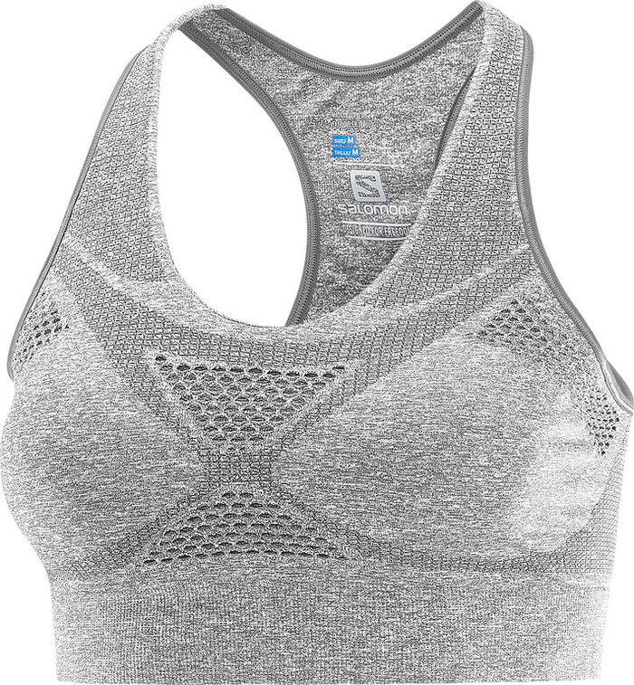 SALOMON sports-bh Medium Impact Bra W lys grå