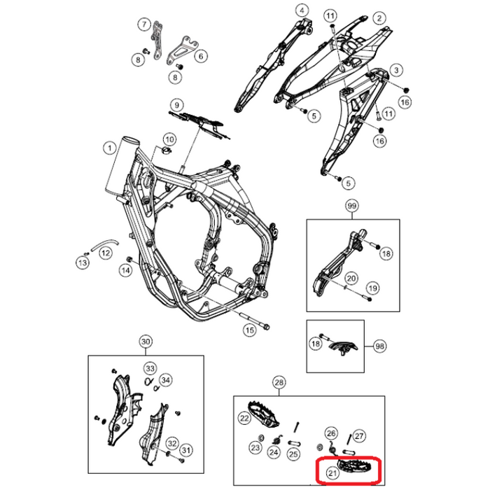 HUSQVARNA vairo stiebas LH TC/FC 85-450 '16-'21
