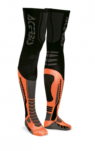 ACERBIS sokid X Leg Pro must/oranž