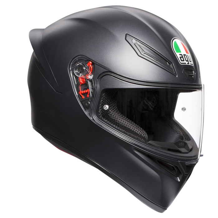 AGV šalmas K1 vientisa matinė juoda spalva