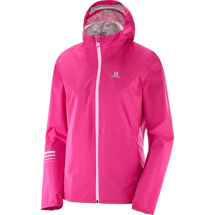 SALOMON hooded jacket Lightning WP W pink