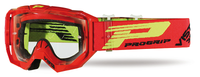 PROGRIP Brille 3303 Vista rot mit klarer 3310 mit XLens
