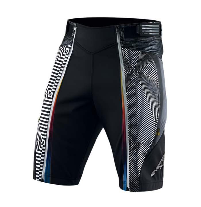 Short ENERGIAPURA JR Optical avec protections noir/blanc