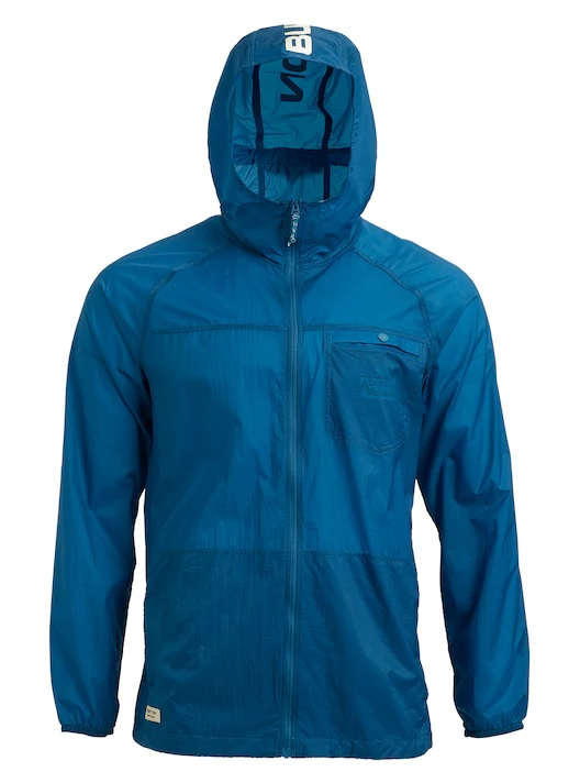 BURTON windbreaker met capuchon Portal LTE blauw