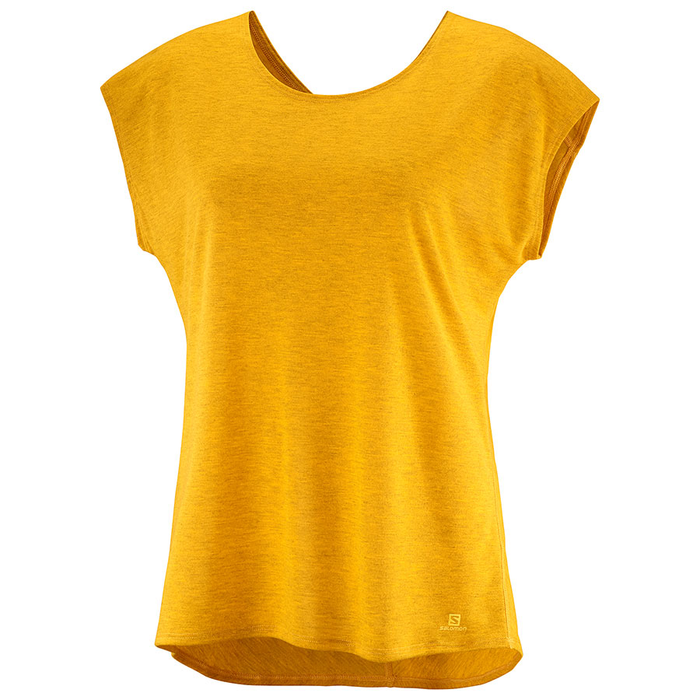 SALOMON Shirt ärmellos Comet Tee W senf