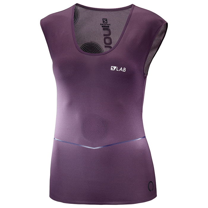 SALOMON ärmelloses Shirt S-Lab NSO Tee W lila
