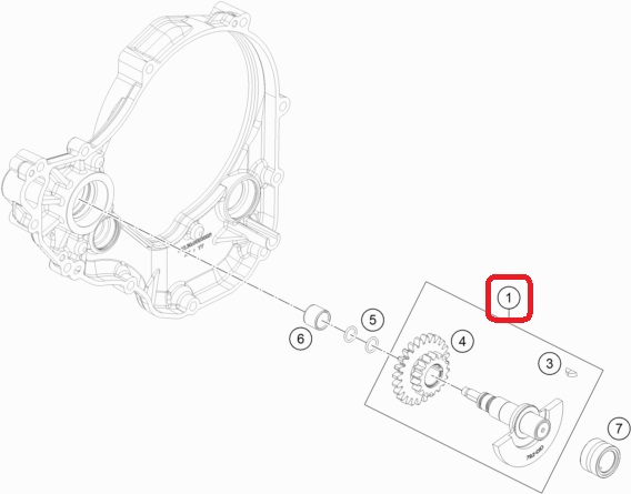 Zestaw wałka wyrównoważającego HUSQVARNA FC/FE 250/350 '19-'20