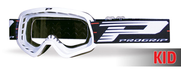 PROGRIP akiniai 3101CH Youth balti su skaidriais lęšiais